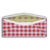 Gingham Envelope