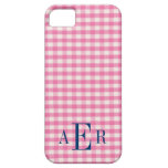 Gingham in Pink iPhone 5 Covers