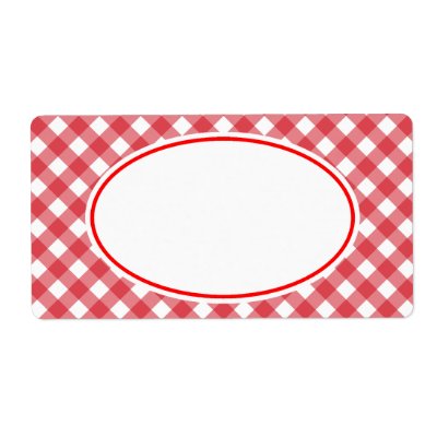 Gingham Labels