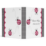 Gingham Ladybug Photo Album binders
