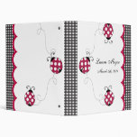 Gingham Ladybug Photo Album Binders