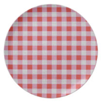 Gingham Plate plates