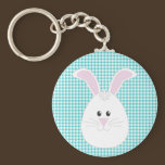 Gingham Rabbit Keychain keychains