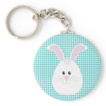 Gingham Rabbit Keychain