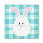 Gingham Rabbit Magnet