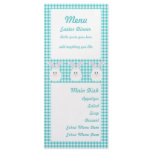 Gingham Rabbit Menu Card rack cards