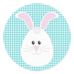 Gingham Rabbit Sticker