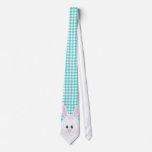 Gingham Rabbit Tie