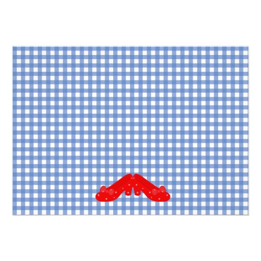 Gingham Ruby Slippers Wizard of Oz Invitation