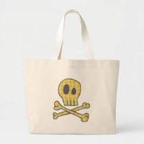 Gingham Skull & Bones - Yellow bags