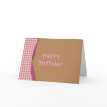 Gingham Wrapped Paper Cards