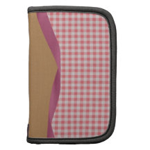 Gingham Wrapped Paper Folio Planners