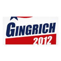 GINGRICH 2012 Banner Customized Photo Card