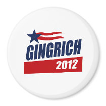 GINGRICH 2012 CAMPAIGN BANNER magnets