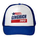 GINGRICH 2012 CAMPAIGN BANNER MESH HAT