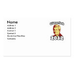 Gingrich 2012 Picture Business Card Templates