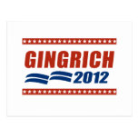 GINGRICH 2012 SIGN POST CARD