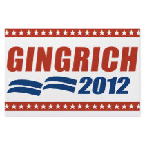GINGRICH 2012 SIGN CUSTOMIZED STATIONERY