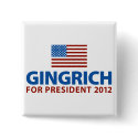 Gingrich for President button