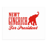 GINGRICH FOR PRESIDENT (GOP) POST CARDS