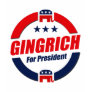 GINGRICH FOR PRESIDENT (Republican) T-shirt