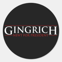 Gingrich - Newt for Presidnet Round Sticker