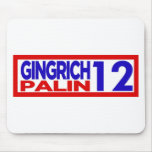 Gingrich Palin in 2012 Mousepads