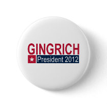 Gingrich President 2012 Button