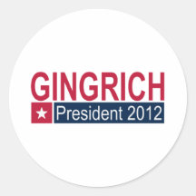 Gingrich President 2012 Sticker