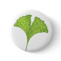 Ginkgo Leaf Button