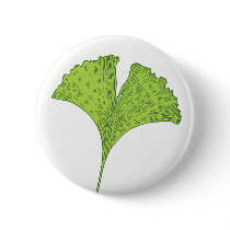 Ginkgo Leaf Button