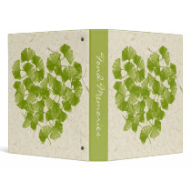 Ginkgo Leaf Heart Customizable Binder by oph3lia Ginkgo Leaf Heart Customizable Binder