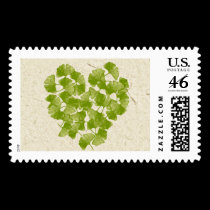 Ginkgo Leaf Heart postage