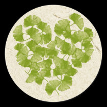 Ginkgo Leaf Heart stickers
