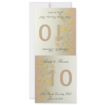 Ginkgo Leaves in Fall Custom Announcements