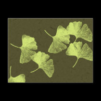 Ginkgo Leaves postcards