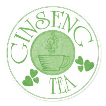 Ginseng Tea Sticker by StitcherladyxxTees Ginseng Tea Sticker