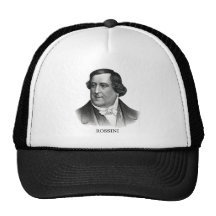 Gioachino Rossini, black Mesh Hat