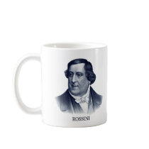 Gioachino Rossini, blue Coffee Mugs