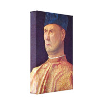 Giovanni Bellini - Portrait of a Condotti Gallery Wrap Canvas