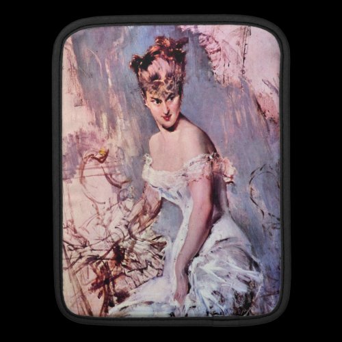 Giovanni Boldini - The actress Alice Regnault Sleeves For Ipads