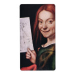 Giovanni Francesco Caroto - Boy with a Drawing Custom Shipping Label
