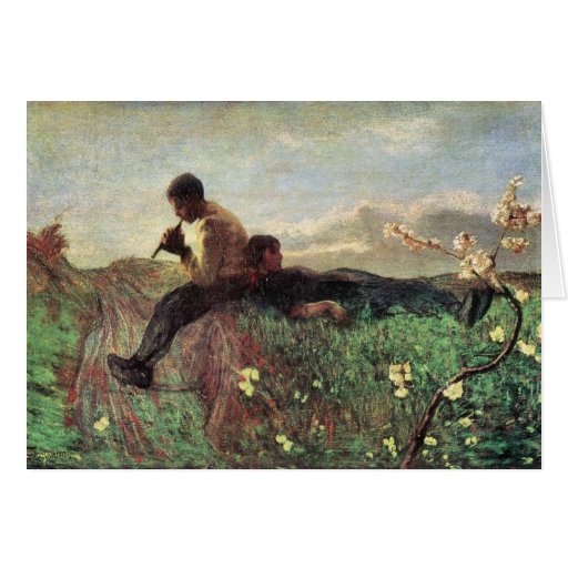 Giovanni Segantini - Idyll Greeting Cards