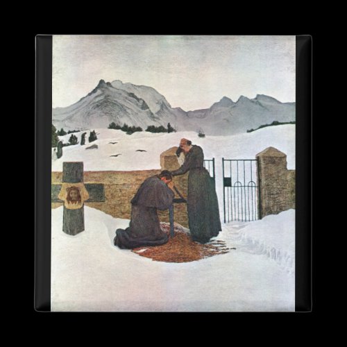 Giovanni Segantini - The pain of mourning Magnets