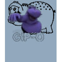 GIPO GIRLS- THE HUNGRY HIPPO TSHIRT by Dinnerboy GIPO GIRLS- THE HUNGRY HIPPO TSHIRT