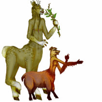 Girafataur and llamataur cut out stand