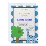 girafee, It's a Boy!, A baby Shower    honoring... Custom Announcements
