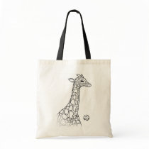 Giraffe AC Tote bags