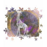 Giraffe and flame fractal Tshirt