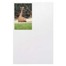 Giraffe Baby Got Back! stationery by Incatneato Giraffe Baby Got Back! stationery